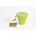 Стакан складной силиконовый с крышкой Tramp 180ml olive